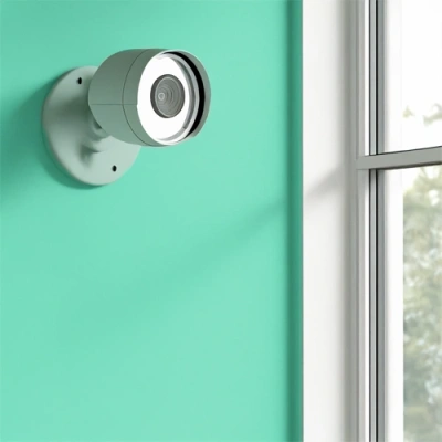 Lafayette vivint camera facing a window